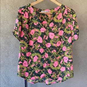 Collective Concepts floral blouse- size small